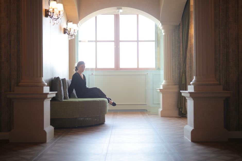Calm, well-lit waiting area